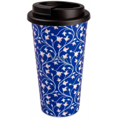 Albi Travel thermo mug blue Patern 470 ml