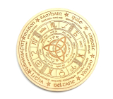 Wooden pendulum game board with zodiac sign 15 cm