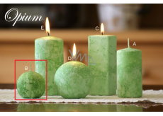 Lima Marble Opium scented candle green sphere 60 mm 1 piece