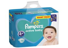 Pampers Giant Pack Active Baby Maxi 4+ 10 - 15 kg disposable diapers 70 pieces