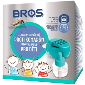 Bros Electric Mosquito Repellent Vaporizer + Liquid Refill for Children 40 ml