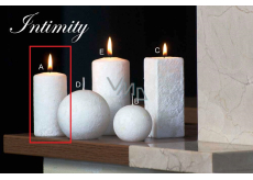 Lima Marble Intimity scented candle white cylinder 50 x 100 mm 1 piece