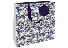 Nekupto Luxury Gift Paper Bag 23 x 23 x 10 cm Triangles