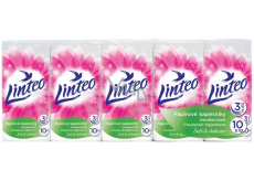 Linteo Soft & Delicate 3 ply paper tissues 10 x 10 pieces