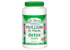 Dr. Popov Psyllium Detox For intensive body cleansing, a combination of fiber and effective plant extracts 120 capsules / 104 g