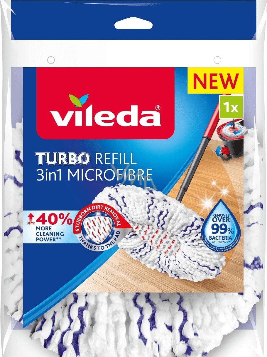 Vileda Vileda TURBO BOX avec TURBO RECHARGE MICROFIBRE 2 en 1 1 pc(s)  158572 Y860712