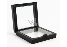 3D universal plastic frame with foil, black 9 x 9 cm