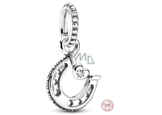 Charm Sterling silver 925 Horseshoe for luck, pendant on bracelet symbol