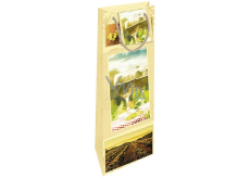 Nekupto Paper gift bag for bottle 10 x 33 x 8,5 cm White wine