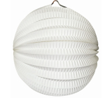 Lantern round white 21 cm