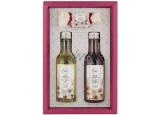 Bohemia Gifts Wine Spa Lily and Grapes shower gel 200 ml + hair shampoo 200 ml + toilet soap 30 g, cosmetic set for women