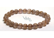 Auralite 23 natur bracelet elastic natural stone, ball 11 - 12 mm / 16 - 17 cm, one of the most powerful stones on the paneta