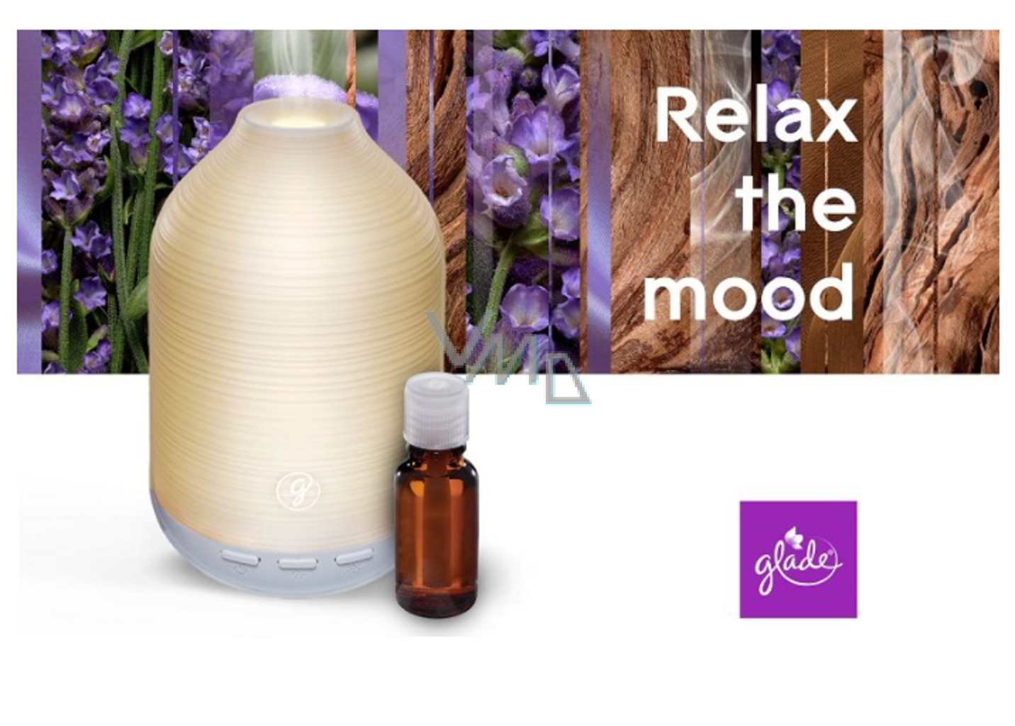 Glade Aromatherapy Cool Mist Diffuser Moment of Zen Lavender +