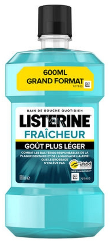 Listerine Fraicheur Intense Mouthwash For Fresh Breath 600 Ml - Vmd 