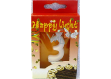 Happy light Cake Candle Number 3 in a Box