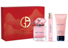 Giorgio Armani My Way Nectar parfémovaná voda 90 ml + tělové mléko 50 ml + parfémovaná voda 10 ml miniatura, dárková sada pro ženy