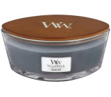 WoodWick Evening Onyx - Večerní Onyx vonná svíčka s dřevěným širokým knotem a víčkem sklo loď 453 g