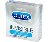 Durex Invisible Extra Thin Extra Sensitive condoms extra thin, extra sensitive nominal width: 54 mm 3 pieces