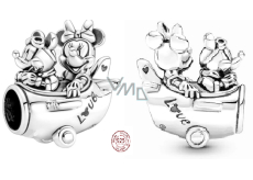 Charm Sterling silver 925 Disney adventure with Mickey Mouse and Minnie. travel bracelet bead