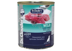 Dr. Clauders Wild Game complete super premium food 96% meat for adult dogs 800 g