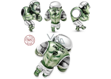 Sterling silver 925 Marvel The Avengers, Hulk, bracelet bead