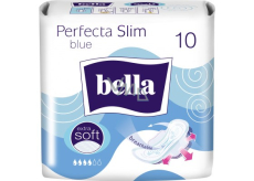 Bella Perfecta Slim Blue ultra-thin sanitary pads with wings 10 pieces