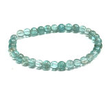 Apatite bracelet elastic natural stone, 7 mm bead / 16 - 17 cm, stone of realization