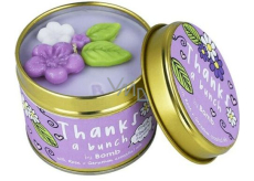 Bomb Cosmetics Thank You - Thanks A Bunch scented natural, handmade candle in a tin can burns up to 35 hours