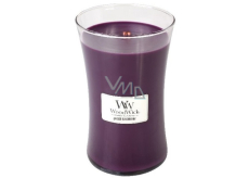 WoodWick Spiced Blackberry - Spiced Blackberry scented candle with a wooden wick and lid glass large 609 g