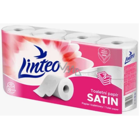 Linteo Care & Comfort Toilet Paper 130 pieces 3 ply 15 m 8 pieces