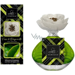 Lady Venezia Luxury Fiori di Bergamotto - Bergamot flowers aroma diffuser  with flower for gradual release of fragrance 100 ml - VMD parfumerie -  drogerie