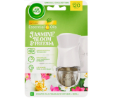 Air Wick Essential Oils Jasmine Flowers and Freesia, Electric Air Freshener Device and Refill 19 ml