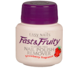 Easy Nails Fast & Fruity nail polish remover with sponge Strawberry 50 ml