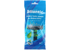 Atlantic men's disposable razor with 2 blades 5 pieces