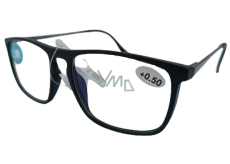 Berkeley Reading Dioptric Glasses +0.5 Plastic Black Blue Block 1 piece MC2274BC