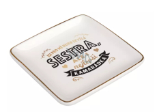 Albi Trifle tray - You are not only a great sister to me, but also my best friend 8,5 x 8,5 cm