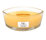 WoodWick Seaside Mimosa - Seaside Mimosa scented candle with a wooden wide wick and lid glass boat 453 g