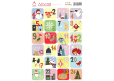 Arch Advent Stickers Advent Calendar 24 Labels