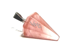 Rose Quartz Crystal Pendulum Natural Stone 2.2 cm, Stone of Stones