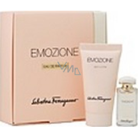 Salvatore Ferragamo Emozione perfumed water 5 ml + perfumed body lotion 30 ml, gift set