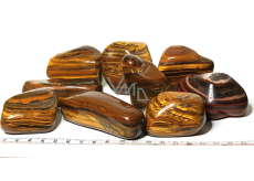 Tiger Eye Tumbled natural stone 100 - 160 g, 1 piece, stone of the sun and earth, brings luck and wealth