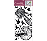Wall sticker bicycle with flower 60 x 32 cm
