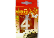 Happy light Cake Candle Number 4 in a Box