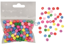 Wooden beads mix colors 0.8 cm 20 g