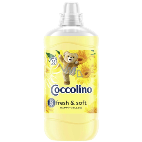 Coccolino Fresh & Soft Happy Yellow concentrated fabric softener 58 doses 1,45 l