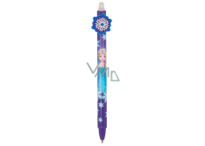 Colorino Rubberized pen Frozen Snowflake white, blue refill 0,5 mm