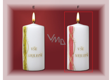 Lima Jubilee Candle Red Stripe Happy Birthday 70 x 150 mm 1 piece