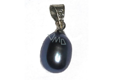 Pearl black pendant natural 1,1 cm 1 piece, symbol of femininity, brings admiration