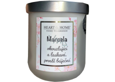 Heart & Home Fresh linen soy scented candle with the name Marcela 110 g