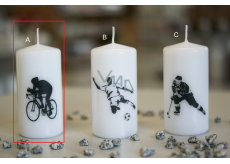 Lima Sporty Cyclist candle white cylinder 50 x 100 mm 1 piece